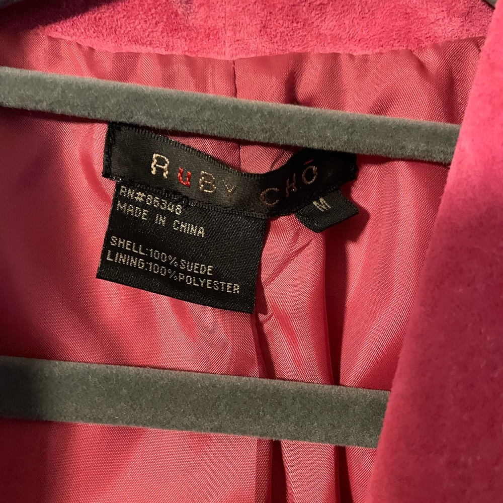 Ruby Ch Raspberry Suede Jacket - image 7
